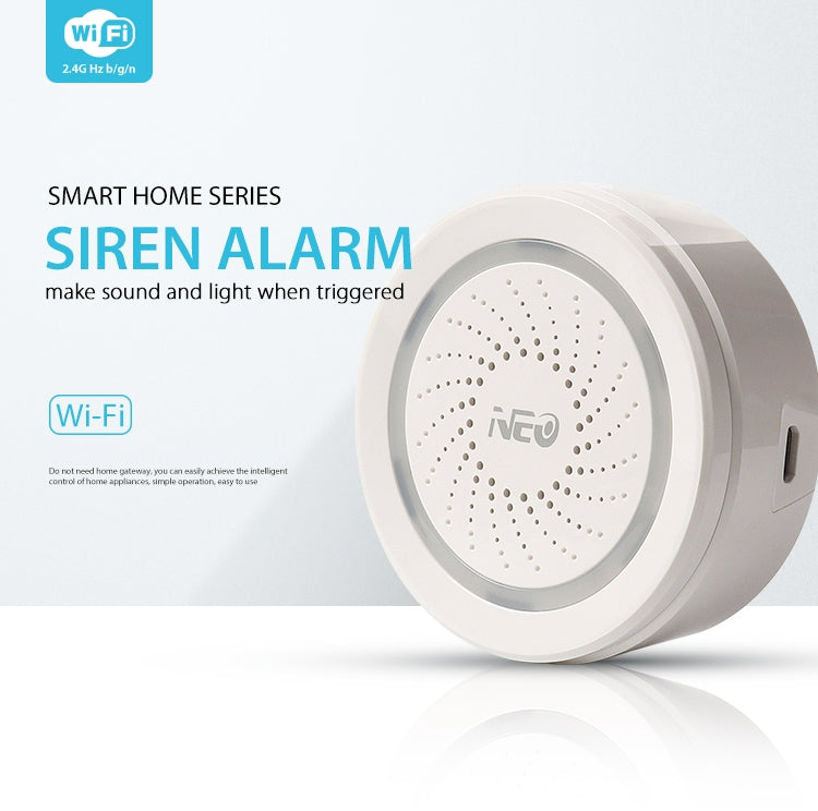 NEO NAS-AB02W WiFi USB Siren Alarm Sensor for Home Alarms Security, AB02W NEO NAS-AB02W WiFi USB Siren Alarm Sensor for Home Alarms Security, AB02W